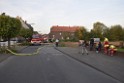 Feuer 2 Vollbrand Reihenhaus Roggendorf Berrischstr P143